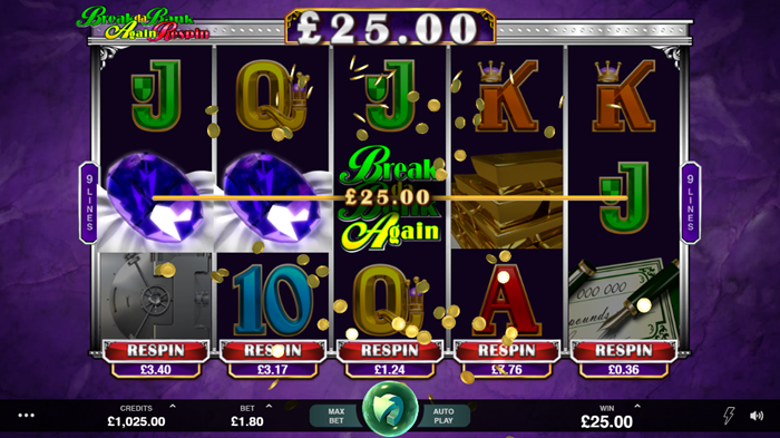 Break da Bank Again Respin Online Casino Game
